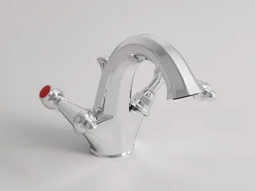 CARUSO - Countertop 1 hole washbasin tap with automatic pop-up waste by Park Avenue - view 2